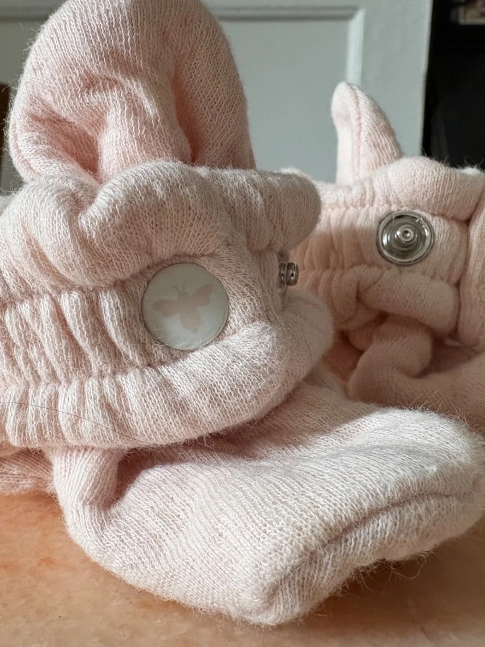 Burt’s Bees Organic Cotton Baby Girl Pink Booties